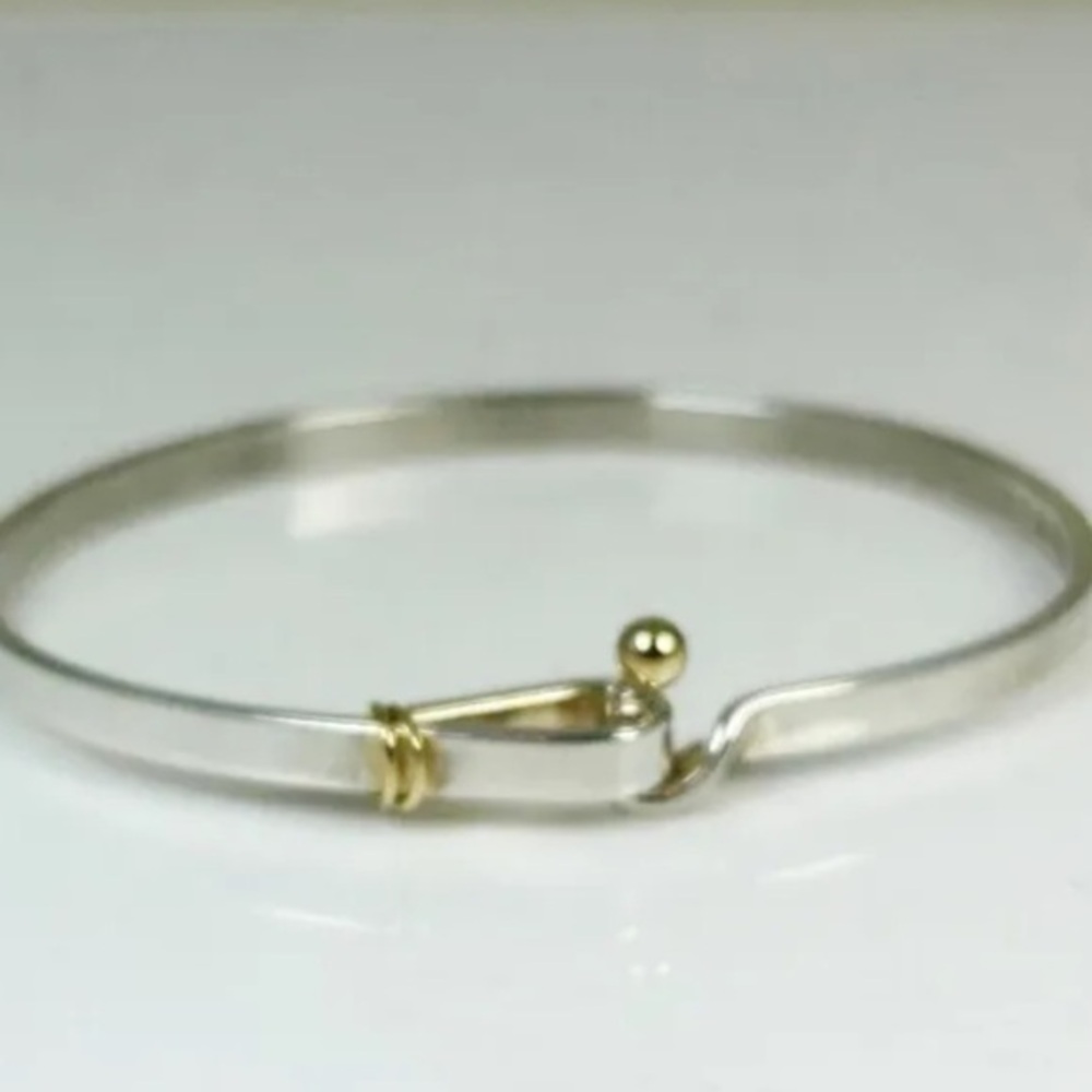 Retired Tiffany & Co Hook & Eye Ball Bracelet 18k 750 925